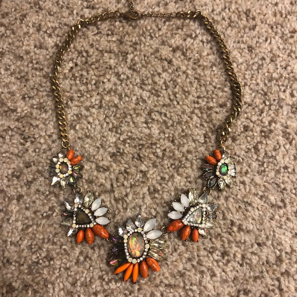 Multicolored Statement Necklace - image 1